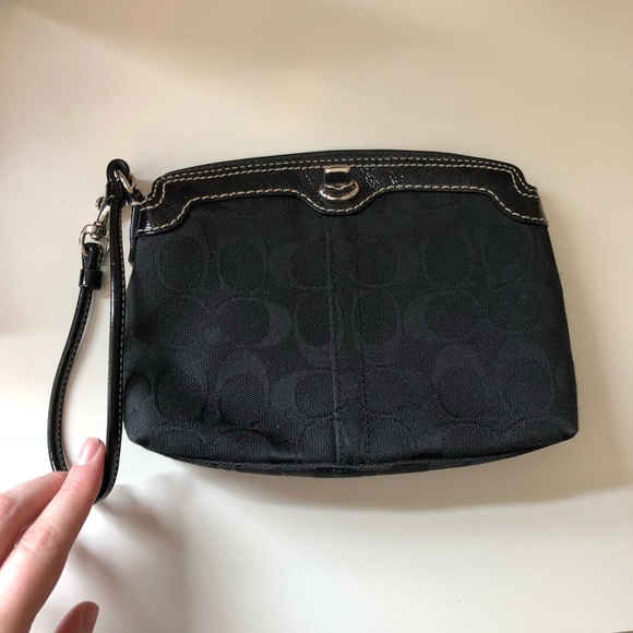 Coach Handbags - Black Coach Wristlet